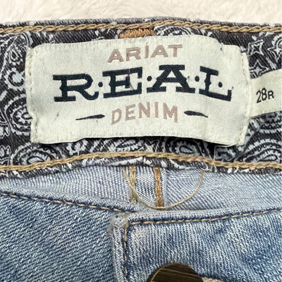 Ariat Light Blue Flare Jeans for Women - Picture 4 of 4